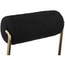 Black Leather Upholstered Counter Stool