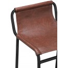 Counter Stool with Brown Vegan Leather