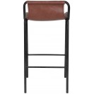 Counter Stool with Brown Vegan Leather