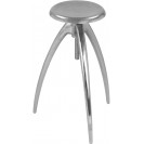 Silver Adjustable Bar Counter Stool