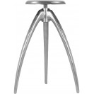 Silver Adjustable Bar Counter Stool