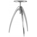 Silver Adjustable Bar Counter Stool