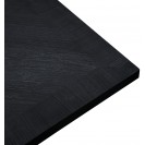 Black Finish Oak Wood Dining Table