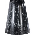 Black Round Faux Marble Dining Table