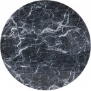 Black Round Faux Marble Dining Table