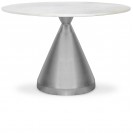 Dining Table with Silver Stainless Steel