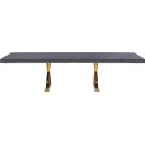 Grey Oak Lacquer Top Dining Table