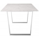 Marble Veneer Furniture Dining Table Chrome