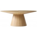 Oval White Oak Wood Dining Table