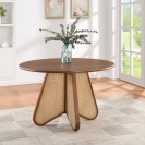 Walnut Color Dining Table with Solid Wood