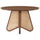 Walnut Color Dining Table with Solid Wood