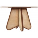 Walnut Color Dining Table with Solid Wood