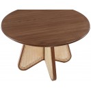 Walnut Color Dining Table with Solid Wood