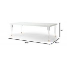 White Lacquer Rectangle Dining Table