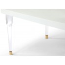 White Lacquer Rectangle Dining Table